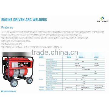 Welding Machines, Outdoor Generator Driven ARC Welder, Honda Petrol Engine & 6.5L Oil Tank