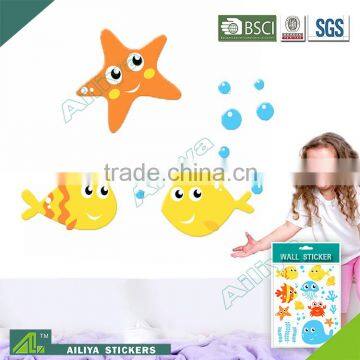 Fashionable useful china eco-friendly adhesive diy 3m wall sticker kids