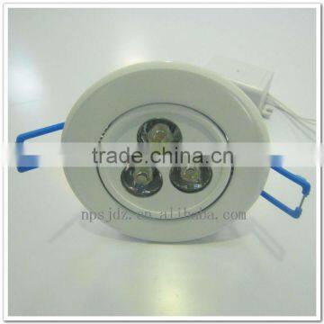 3W White paint led modern ceiling light