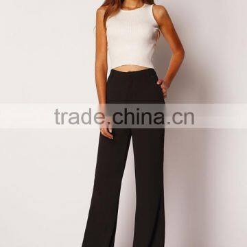 Loose wide leg chiffon pants for ladies