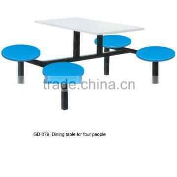 metal public dining table&chair