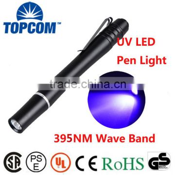 1W Money Detecter Best UV Light Flashlight 395NM-400NM Ultraviolet Pen Light For Inspection