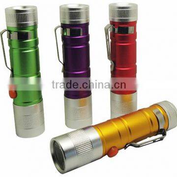 TE003 2015 Hot Sale 1 Watt Aluminum Flashlight Portable Torch