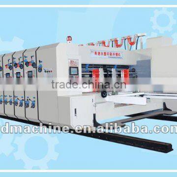 [RD-A1200-2800-3] Automatic carton box making machine price with 3 color printing slotting die cutting for corrugated cardboard