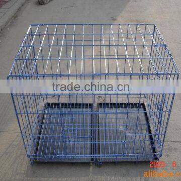 folding strong wire gauge foldable wire dog cage animal cage