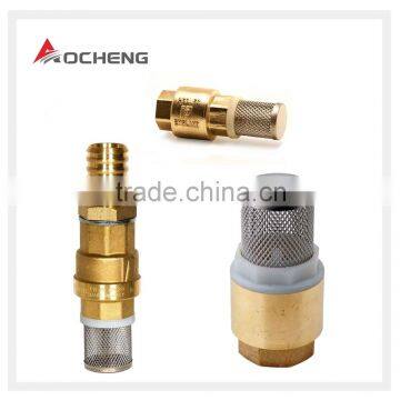 Brass Foot Valve with Stainless Steel Web Check