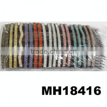 different types of colored rhinestone hair barrette comb wholesale