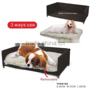 Wicker rattan cat house dog house direct supplier