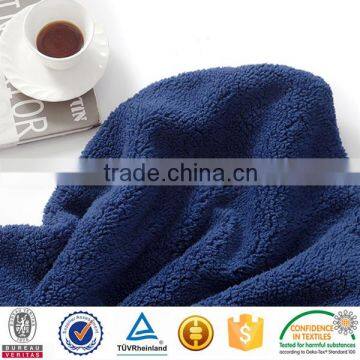 polyester sherpa cheap fleece fabric