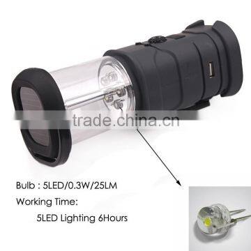 Asia Leader Products Solar Power Hand Crank Camping Light With FM Radio photo-3
