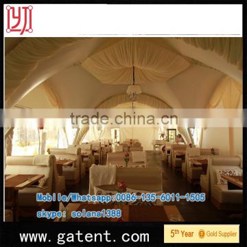 China factory PVDF Cover Q235 Steel warehouse tents for sale Guarantee year 10years permanent structure