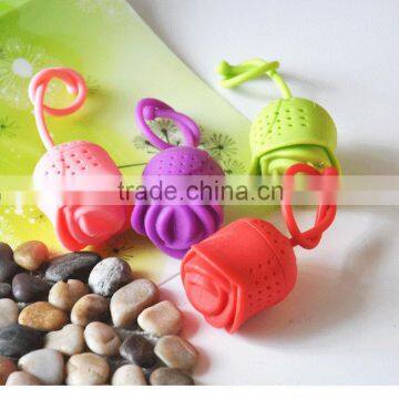 Hot selling silicone flower tea infuse