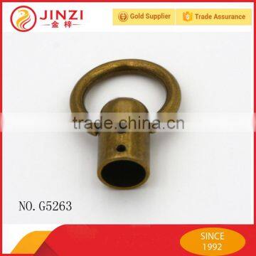 Brass color zinc alloy cord end stopper bag hardware fitting