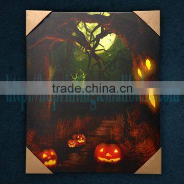 Hot sale Halloween led canvas wall art christmas