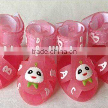 Pets Sandals Puppy Dog Shoes Soft and Fit Securely Size S-xxl 4pcs (pink)