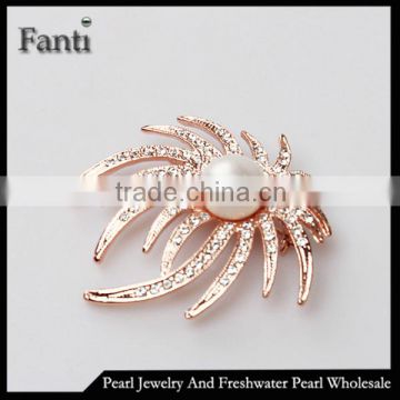 Model brooch natural freshwater pearl brooche pin wholesale