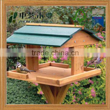 2016 Eco-friendly FSC Hanging Wooden Bird Cagecage Bird Feeder