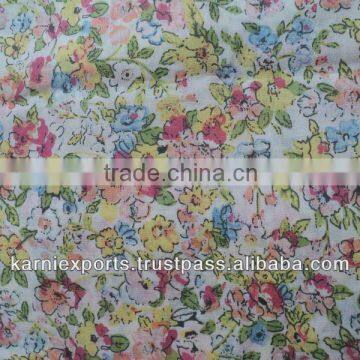 Hollywood Celebrity Dresses Fabrics Indian Made Cotton Printed Floral Prints