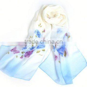 Hot Sale Women voile infinity scarf with beautiful plaid pattern in brand new scarf From Real Scarf Factory