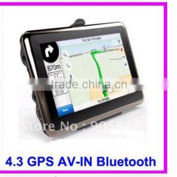 New Arrive Cheapest 4.3" car GPS 4GB +128RAM+800MHZ load New 3D Map 4.3 inch gps tracker