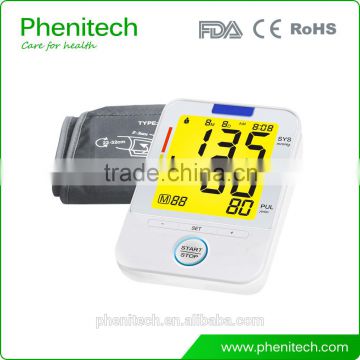 2016 High quality product Blood Pressure Monitor with 3 colors backlight