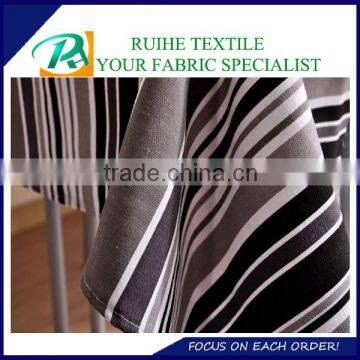 100% olefin waterproof oil anti-fouling stripe and solid color design fabric for tablecloth