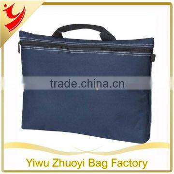 Promotional 600D woven polyester conference bag with carry handle and shoulder strap