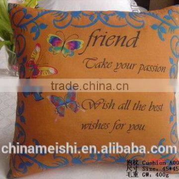 Custom printing cushion covers 100% Polyester colourful Decorative Cushion