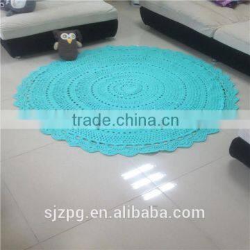 round 120cm diameter cotton rug crochet floor hollow rug