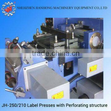 medical and stationery label letterpress with transverse hot stamping