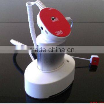 Cell phone security display charger holder with alarm