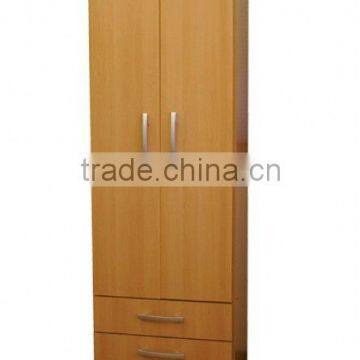 2 door kd Melamine particle board wardrobe