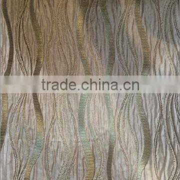 New Arrival 100% Polyester Cicular Wavy Line Design Jacquard Curtain & Curtain Fabric