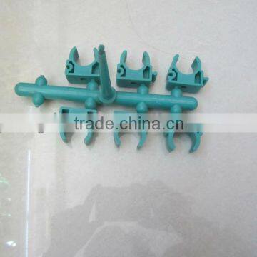 U Clap Clip Pipe Fitting Injection Mould/6 Cavities/Collapsible Core