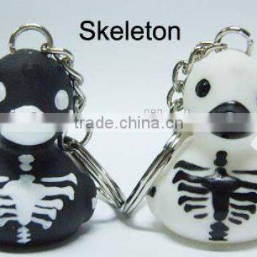 Halloween keychain skeleton shape