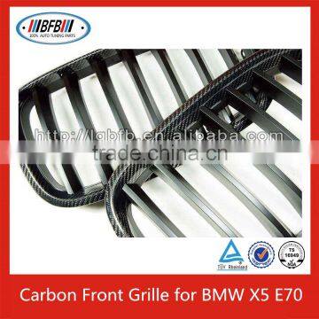 Good Quality CARBON Front Grill for BMW X5 E70 Plastic Front Grill For BMW