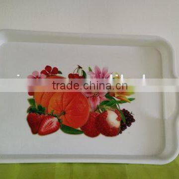 plastic color fruit tray with handles