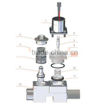 Stainless Steel Toilet Flush Control Water Magnetic Valve 24V DC Solenoid Valve Electric Valve photo-2