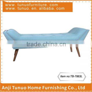 Wooden bench,Lounge,Waiting bench,buttons on seat,nails around,TB-7863L