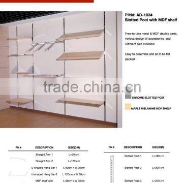 Foshan Supplier DIY Wall Mounted Retail Clothing Store Furniture photo-2