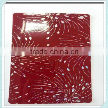 kitchen furniture decorative laser pvc film