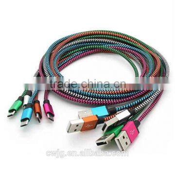 High Quality Durable Micro Usb Cable With Nylon Braided for Samsung