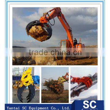 Excavator grapple, hydraulic log grapple, grab buckets for 20-30 ton