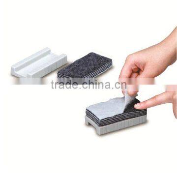 Multideck felt eraser for cleaning black board