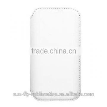 High quality Sublimation Leather Flip Cover / Sublimation Leather flip case / Sumblimation Leather cover for Samsung S4