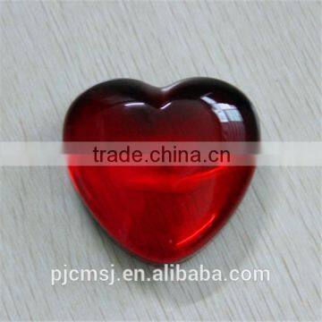 red heart shape crystal for gift