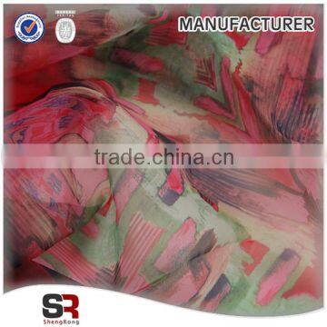 Free Sample 3D Digital Printing Organza Fabric for Fashion Dress Whoesale photo-6