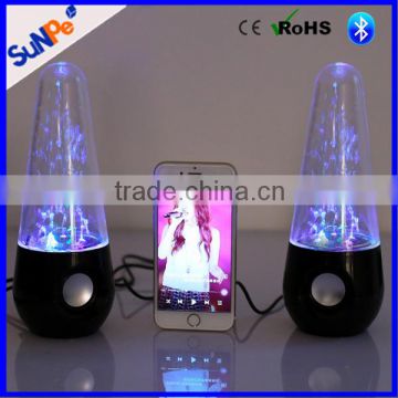 Wholesale Wireless Hifi Stereo Bluetooth Water Dancing Subwoofer Speakers With Color lights For Laptop Computers