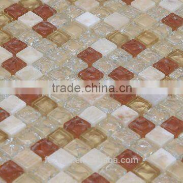 broken crystal glass marble mosaics