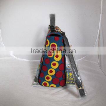 Hot Selling Fashion African Wax Print Fabric Shoulder Bag Wax Cross Boby Bag photo-6